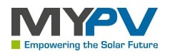 MYPV Logo mit Slogan zur Solarenergie