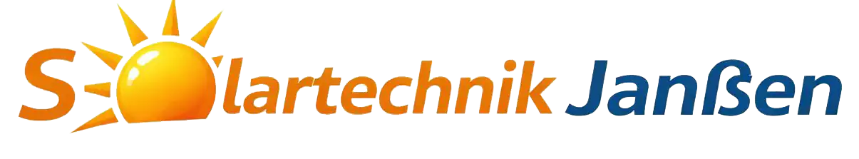 Logo Solartechnik Janßen mit stilisierter Sonne
