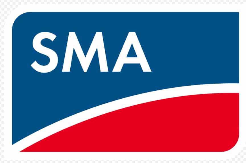 SMA Logo mit blau-rotem Design